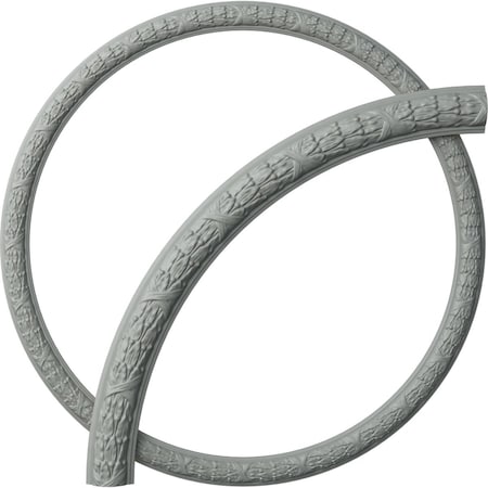 Ekena Millwork 50-in. OD x 44-in. ID x 3-in. W x 1 1/4-in. P Dublin Leaves Ceiling Ring Kit CRK50DU